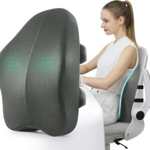 Almofada de apoio lombar para cadeira de escritório, almofada de apoio para as costas para cadeira de carro, suporte ergonômico para cadeira de costas, almofada de mesa para dor nas costas, descanso