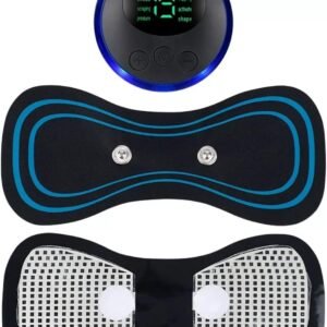 Aparelho Massageador Elétrico Recarregável Portátil p/Dor muscular pescoço pernas coluna lombar sem fio usb fisioterapia tens relaxamento corporal