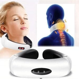 Aparelho Terapia Massageador Colar Cervical Relaxar Pescoço