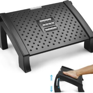 Apoiador de Pé, Pés Ajustável Massageador, Apoio Ergonômico para Os Pés, Descanso para Pés, Suporte Pé, Suporte para Pes, Suporte Ajustável Descanso, Apoio para Pés Embaixo da Mesa