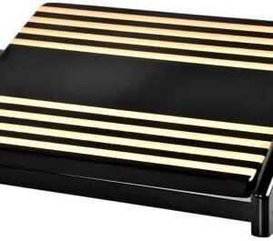 Apoio Descanso Base Suporte Ergonômico Para Os Pés (Preto)