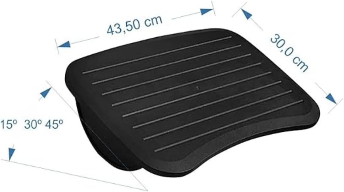 Apoio Para Pés Ergônomico AP25 - Superfície Antiderrapante, Base em PVC, Poliestireno Resistente, Conforto e Saúde Escritex - Imagem 2