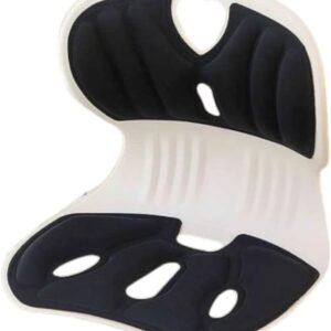 Assento Estofado Ergonômico Apoio Lombar Preto 35x33cm - Top Rio