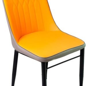 Cadeira Ergonômica Impermeável com Encosto em Palito para Escritório, (Laranja)