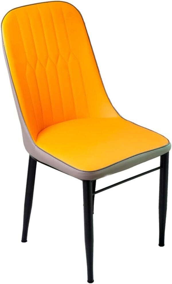 Cadeira Ergonômica Impermeável com Encosto em Palito para Escritório, (Laranja)