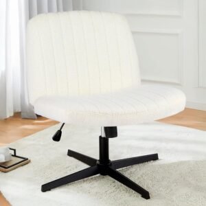 Cadeira Escritório DT3 Dolly, Criss Cross Cosy Chair, Original, Cadeira de Assento Extra Grande e Largo, Leisure, Penteadeira, Escrivaninha.
