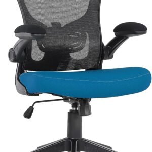 Cadeira Escritorio Ergonomica e Confortável DT3 Vita com revestimento Mesh Spandex™+Tecido Softex™, braço retrátil até 90º, suporta até 120kg e altura máx. de 1,75m(Blue)