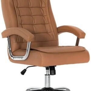 Cadeira Escritório Presidente Confortavel Ergonomica Grande (Marrom)