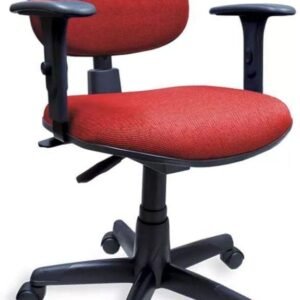 Cadeira Executiva Ergonômica-1910 backsysten Nr17 da ABNT com regulagem de Braço - Cor Preto (J.serrano cor: Vermelha)
