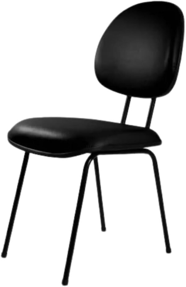 Cadeira Executiva Fixa Courvin Preto com Pé Palito – Conforto, Estilo e Durabilidade para Escritório Escritex