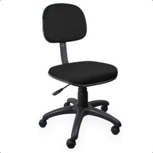 Cadeira Executiva Giratória para Escritório Ergonômica Preta – Conforto, Suporte e Estilo - Escritex