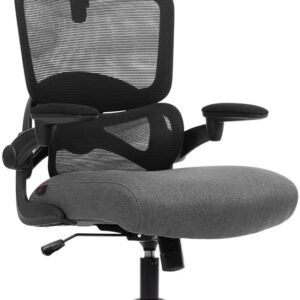 Cadeira Gamer DT3 GTL, ergonomica revestimento tecido Max2Weave™ + Mesh DT3 Vintex-Y™, apoio cabeça 2D, Braço retrátil ate 90º+rotação de até 180°, suporta até 110kg e altura máx. de 1,80m (Dark Grey)