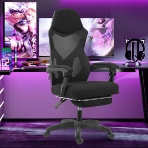 Cadeira Gamer Design Estilo Gamer, Tecido Respirável, Design Ergonômico Com Apoio para Os Pés - Fox Racer