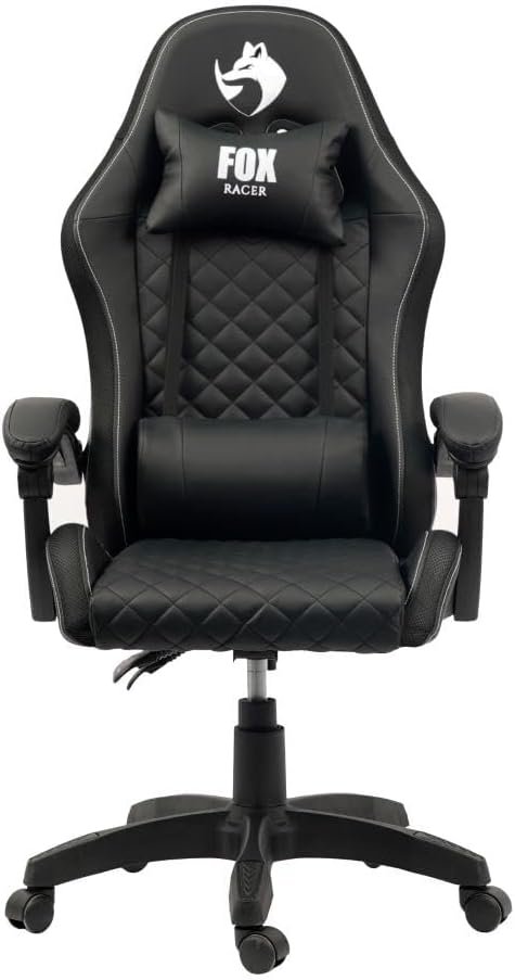Cadeira Gamer Fox Vulpes Com Ajuste Reclinável Com Almofadas Até 110kg Preto - Imagem 2