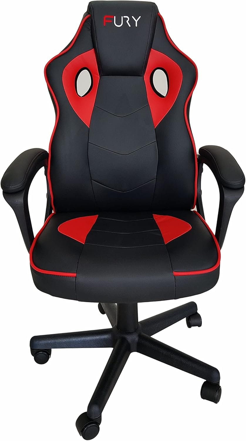 Cadeira Gamer Fury STR Ajust de altura, Função Relax - Verm - Imagem 2
