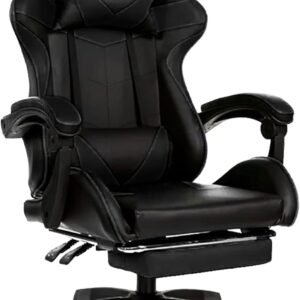 Cadeira Gamer Giratória Nsx Reclinável Estofado Preta