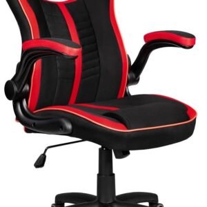 Cadeira Gamer Moob Force Giratória Braços Ajustáveis e Função Relax Vermelho