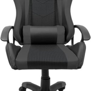 Cadeira Gamer Syrax Ergonômica com Ajuste de Altura e Estrutura Reforçada que Suporta 120kg Preta - CH36BK ELG
