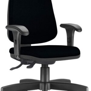 Cadeira Giratória Job L02 Diretor Executiva Crepe Preto - Lyam Decor