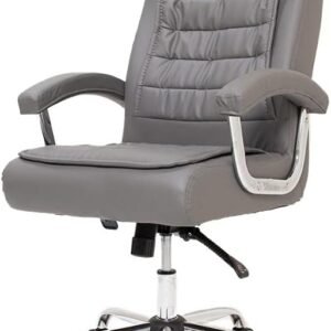Cadeira para Escritório Ergonômica Giratória Confortável Presidente Pillow Top Molas Ensacadas Big Cinza