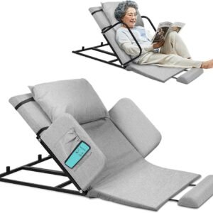 YUCHENGTECH Encosto elétrico para cama com apoio de braço Encosto de cama para sentar no pescoço, suporte lombar e costas para idosos grávidas 150 kg