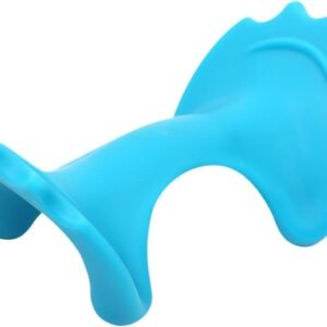 Ysyqkn Almofada de Massagem Cervical, Recipiente de Pescoço, Almofada de Massagem Cervical Leve E Confortável Antiderrapante, Azul, Tamanho real