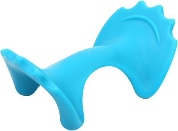 Ysyqkn Almofada de Massagem Cervical, Recipiente de Pescoço, Almofada de Massagem Cervical Leve E Confortável Antiderrapante, Azul, Tamanho real