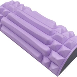 Ysyqkn Almofada de Massagem Shiatsu para Costas E Pescoço, Suporte Cervical, Almofada Compacta para Viagem, Almofada de Massagem para Ombros E Carro, Roxo, Tamanho real