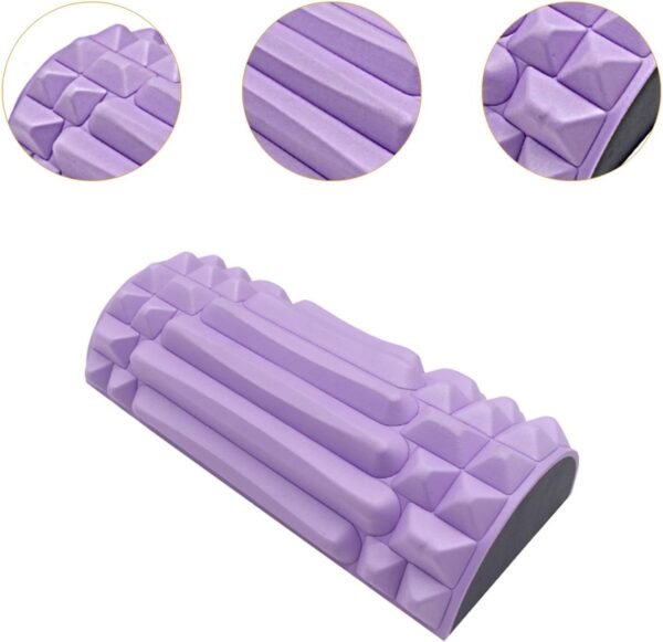 Ysyqkn Almofada de Massagem Shiatsu para Costas E Pescoço, Suporte Cervical, Almofada Compacta para Viagem, Almofada de Massagem para Ombros E Carro, Roxo, Tamanho real - Imagem 2