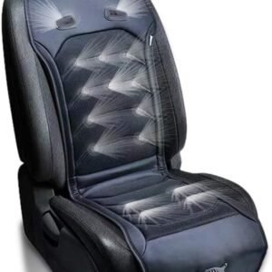ZONETECH Almofada de resfriamento para assento de carro - Almofada térmica para massageador automotivo confortável preta de 12 V - circulação de ar condicionado para clima quente