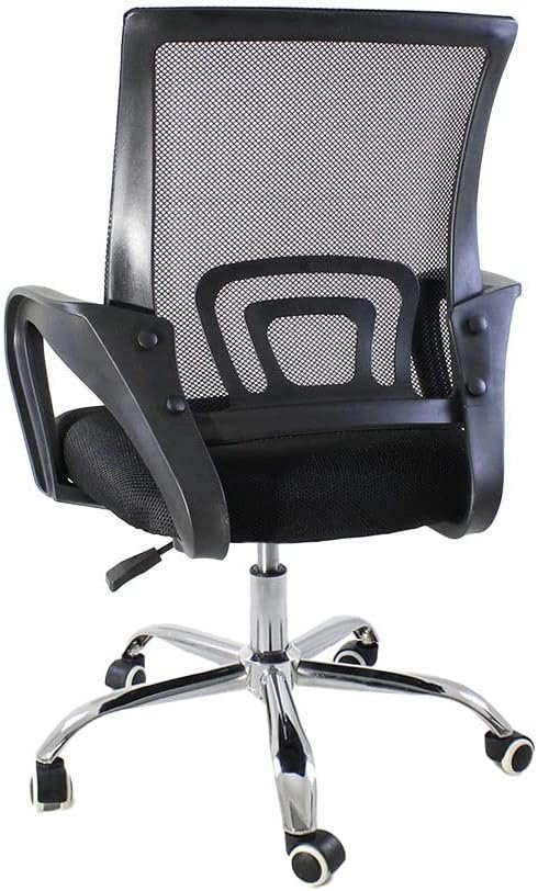 Kit 3 Cadeiras de Escritorio Begonia Tela Mesh Ergonomico - Preto - Imagem 4