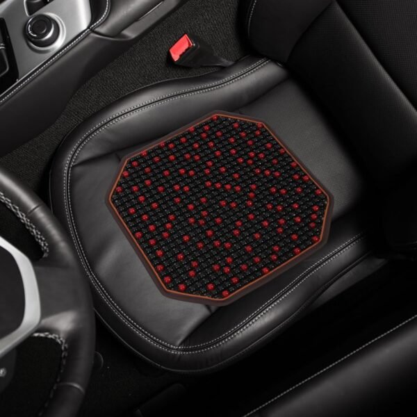 1 Peça Almofada De Assento De Carro Massagem Almofada De Assento De Carro De Massagem Automática Tapete De Assento De Carro Respirável Capa De Assento De Carro Ventilada Capa De - Imagem 3