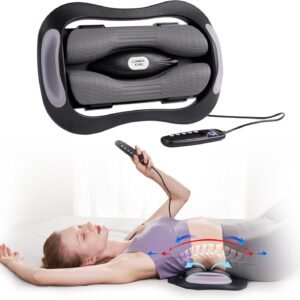 ALPHAY Dispositivo Elétrico De Tração Lombar, Dispositivo De Tração Lombar Com Alongamento Dinâmico, 3 Níveis De Vibração E Terapia Térmica, Alívio Da Dor Lombar