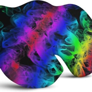 Almofada de assento para alívio da dor no cóccix, escritório, computador, espuma de memória, almofada para alívio de pressão, almofada de cóccix, dor no cóccix e ciática colorida