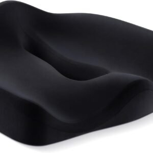 Almofada ergonômica de assento de escritório para alívio de pressão do cóccix - Almofada de assento de espuma viscoelástica para conforto e melhoria da postura - ideal para cadeira de escritório,