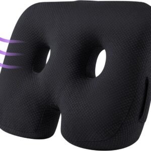 Almofadas de assento para cadeiras de escritório, almofada de alívio da dor no cóccix, almofadas ortopédicas ergonômicas de assento para escritório, cadeira de casa, carro, cadeira de rodas, quadril,