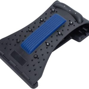KZGMMHY8 Massageador de tração em forma de arco de pescoço, terapia magnética doméstica corretor de estiramento cervical/lombar, relaxamento do pescoço e alívio da dor (cor: preto + azul, tamanho: