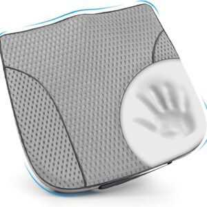 Lofty Aim Almofada de assento de carro, almofada confortável de espuma viscoelástica para dirigir, alívio da dor ciática nas costas, almofada para carro, caminhão, escritório, cadeira de rodas - malha