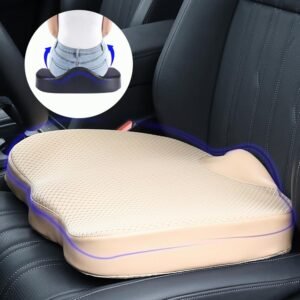 XINJUN Almofada de descompressão, almofada de assento confortável de espuma viscoelástica para motoristas de assento de carro, cóccix (cóccix), almofada de alívio da dor, almofada de cadeira de