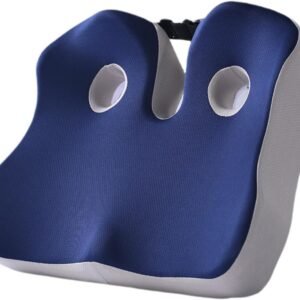 Zialofi Almofada de Assento com Design Ergonômico para Cóccix, Azul Acinzentado